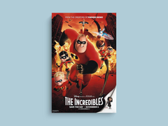 The Incredibles Canvas Print Featuring Mr. Incredible | Film Poster Art | Home Decor Vintage | Pixar Fan Gift