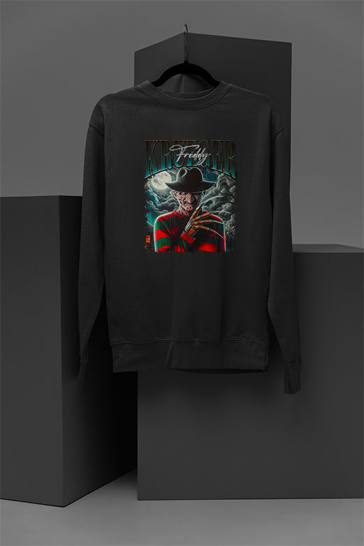 Horror | Freddy Krueger Nightmare Cozy Sweatshirt | Scary Movie Pullover | Warm Halloween Top