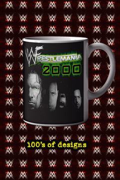 Wrestlemania 2000 11oz Mug The Rock | Stone Cold | Pro Wrestling Gift