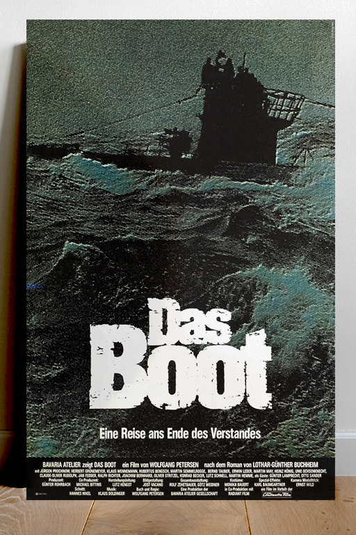 Das Boot Jurgen Prochnow Gloss Poster | TV Show Art Print | Vintage Submarine Design | Nautical Decor Home Wall Art