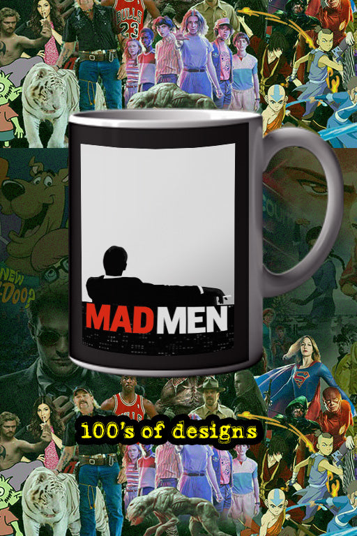 Mad Men 11oz Mug Don Draper Peggy Olson Vintage TV Show Poster Design | Mad Men Coffee Cup Merchandise