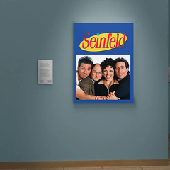 Seinfeld Canvas Print | Jerry Seinfeld TV Show Poster Art | Kramer George Elaine | Pop Culture Wall Decor