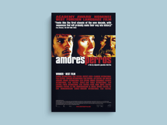 Amores perros Canvas Print | Film Design | Gael Garcia Bernal Art Print