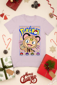 KIDS UGLY Meowth from Pokemon | Festive Kids Christmas Design | Retro 90