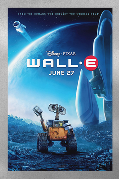 Wall-E Gloss Poster | Animated Film Wall-E | Robot EVE Design | Film Wall-E Prints