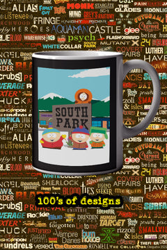 South Park 11oz Mug featuring Stan and Kyle Design | TV Show South Park Merchandise | Cartoon Character Coffee Cup