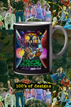 Young Justice 11oz Mug Artemis Crock | Superboy | Aqualad | Miss Martian | Nightwing - TV Show Design