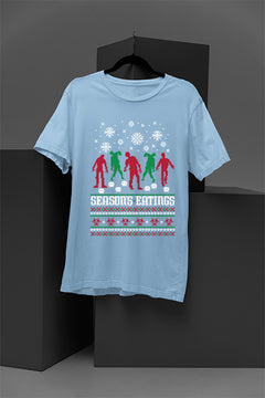 UGLY Festive Zombies Feasting | Christmas Horror Apparel | Undead Merry Madness | Retro Apocalypse Fashion