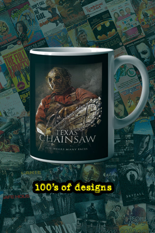 Horror Texas Chainsaw 11oz Mug | Film Fan Gift | Scary Movie Lover | Halloween Coffee Cup