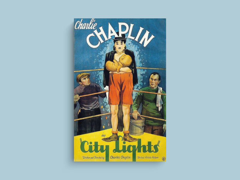 City Lights Canvas Print | Film | Charlie Chaplin Tribute Art