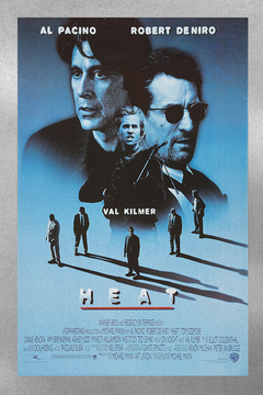 Heat Al Pacino Robert De Niro Premium Gloss Poster | Classic Crime Drama Movie Poster | Must-Have Film Memorabilia