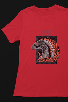 House of The Dragon Flaming Dragon Emblem T-shirt | Game of Thrones Inspired Tee | House of The Dragon Apparel | Dragon Logo Shirt | Fire and Dragon Tee | Game of Thrones Fan Gift | Dragon Symbol Top