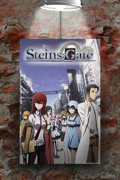 Steins;Gate Premium Gloss Poster Okabe Rintarou | Anime TV Show Wall Art Decoration Design | Cool Sci-Fi Retro Japanese Merchandise Home Decor