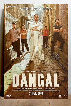 Dangal Aamir Khan Poster | Bollywood Movie Art Print | Glossy Wall Decor | Inspirational Cinema Artwork | Wrestling Film Design | Indian Film Memorabilia | Gift for Movie Lovers | Home Office Decoration
