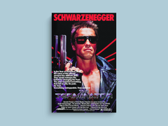 The Terminator Canvas Print | Arnold Schwarzenegger | Film Movie Poster Art | Sci-Fi Classic | Retro Vintage Wall Decor