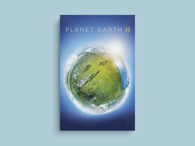 Planet Earth Canvas Print | Stunning Design Featuring Sir David Attenborough | TV Show Nature Art | Wildlife Decor for Home | Unique Gift Idea