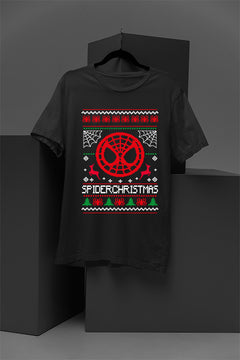 UGLY Spiderman SpiderChristmas | Festive Marvel Christmas Tee | Retro Spiderman Xmas Shirt |