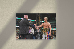 Wrestlemania 40 Canvas Print | Triple H And Cody Rhodes Undisputed Design | Wrestling Art Decor | Sport Entertainment Memorabilia | Wrestlemania 40 Collectible Poster