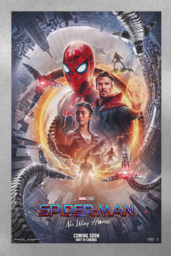 Spiderman No Way Home Tom Holland Gloss Poster | Film Memorabilia Wall Art Print | Peter Parker Movie Design | Spiderman No Way Home Merchandise | Home Decor Poster for Film Fans