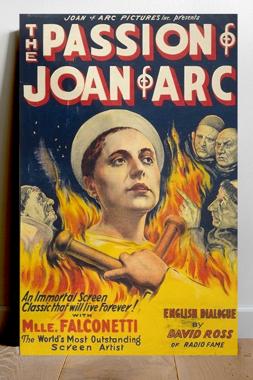 The Passion of Joan of Arc | Renée Falconetti | Gloss Film Poster Art | Vintage Cinema Decor | Movie Memorabilia