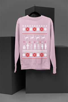 UGLY Christmas Sweatshirt: Star Wars Troops | Galactic Holiday Cheer | Empire Era Festivities