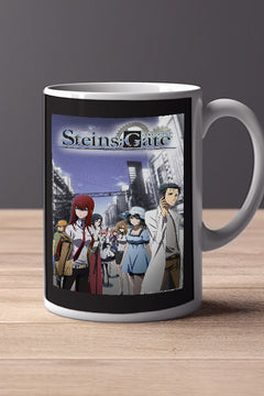 Steins;Gate 11oz Mug | Anime TV Show Poster Design | Lead Actor Name