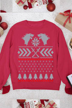 UGLY Dragon Frenzy Christmas Sweatshirt | Mythical Beasts | Festive Firebreathers