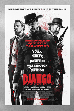 Django Unchained Jamie Foxx Gloss Poster | Western Movie Wall Art Decor | Film Memorabilia Print | Quentin Tarantino Fan Gift