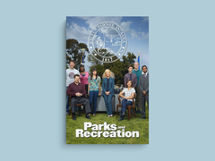 Parks and Recreation Canvas Print | Leslie Knope Design | Ron Swanson Gift | TV Show Poster | Chris Traeger Room Decor