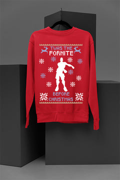 Twas The Fortnite Before Christmas Dance Pose | Festive Gaming Sweatshirt | Holiday Gamer Tee