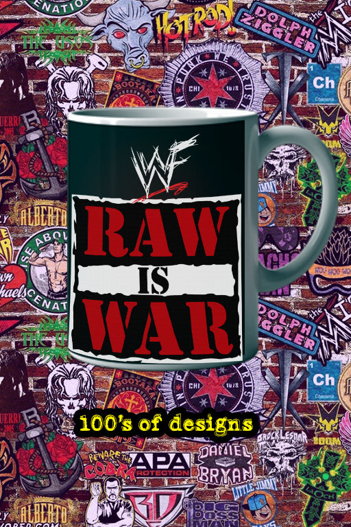 RAW IS WAR 11oz Mug featuring Stone Cold Steve Austin | Pro Wrestling | WWE | Gift for Wrestling Fans
