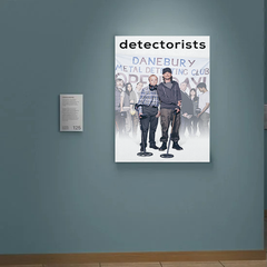 Detectorists Canvas Print Mackenzie Crook | Toby Jones | TV Show Detectorists Design