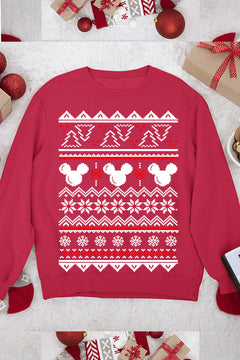 UGLY Retro Mickey Mouse Christmas Sweatshirt | Vintage Holiday Tee | Festive Mickey Shirt | Classic Cartoon