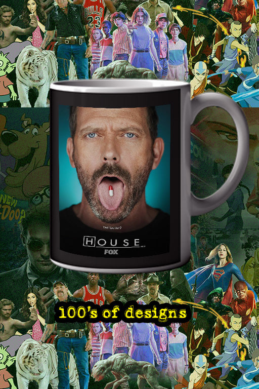 House M.D 11oz Mug featuring Hugh Laurie | TV Show House M.D Design - Trendy Gift for Fans - Dr. Gregory House Poster Art