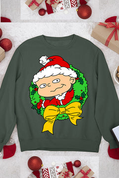 UGLY Retro Rugrats Phil Christmas Sweatshirt | 90s Cartoon Holiday Sweater | Phil DeV