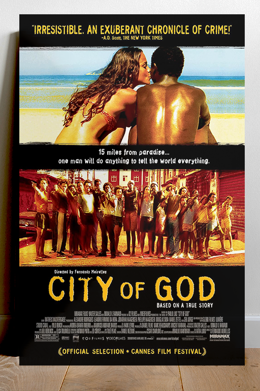 City of God | Matheus Nachtergaele | Film Poster Print | FilmCity of God Design | Premium Gloss Finish | Movie Memorabilia | Wall Art | Film Buff Gift