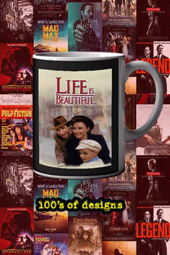 Life Is Beautiful 11oz Mug | Film Memorabilia Poster Design | Lead Actor's Name