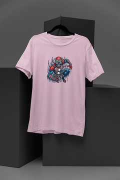 "Spider-Skeleton Showdown Tee | Marvel-Inspired Evil Suit Graphic | Unique Spidey Style Shirt"