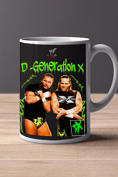 DX 11oz Mug Featuring Iconic Pro Wrestling Image | DX Superstar Name | Wrestling Merchandise | Collector's Item | Unique Design