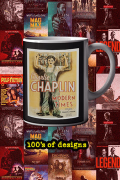 Modern Times 11oz Mug Charlie Chaplin | Vintage Film Memorabilia Design