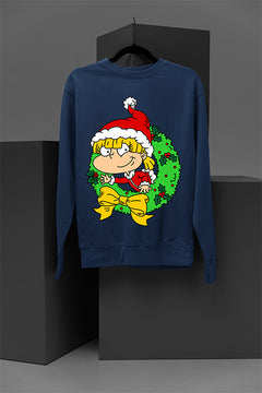 UGLY Angelica's Festive Fusion | Retro Rugrats Angelica | Christmas Ugly Sweatshirt