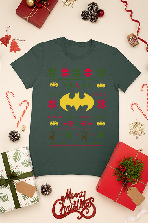 KIDS UGLY: Batman's Retro Gotham Christmas | Kids Christmas Ugly Sweater | Vintage