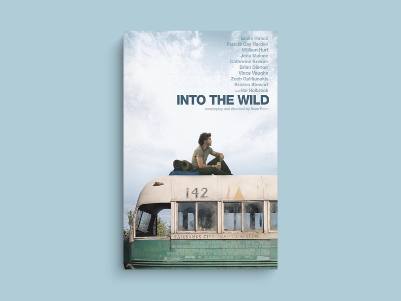 Into the Wild Canvas Print - Emile Hirsch | Film Poster Design | Chris McCandless | Adventure Movie Art | Wanderlust Wall Decor