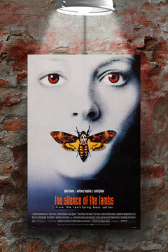 The Silence of The Lambs Anthony Hopkins Jodie Foster Gloss Poster | Movie Art Print | Horror Film Wall Decor | Cult Classic Poster | Film Room Aesthetic | Hannibal Lecter Artwork | Thriller Movie Design | Gift for Film Buffs | Home Cinema