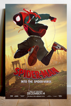 Spiderman Into The Spider-Verse | Miles Morales Gloss Poster | Film Memorabilia Wall Art