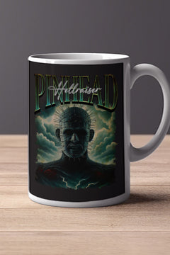 Halloween Pinhead 11oz Mug | Horror Film Poster Design | Collector's Item