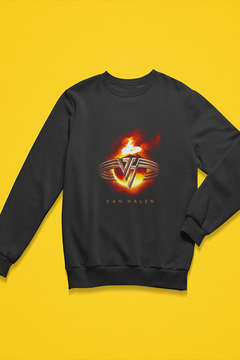 Van Halen | Vintage Rock Band Sweatshirt | 80s Iconic Design | Retro Rock Fashion | Eddie Van Halen Tribute | Classic Rock Apparel | Music Lover Gift | David Lee Roth Era Style | Hard Rock Fan Merch | Guitar Hero Attire