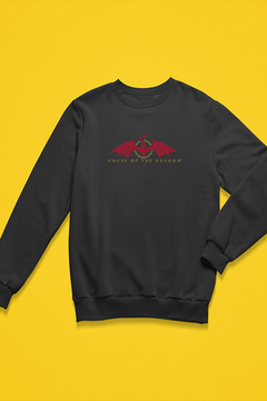 House of The Dragon Dragon Logo Sweatshirt | Game of Thrones | HBO | Dragon Symbol | House Targaryen | Westeros | Fantasy Apparel