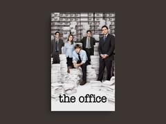 The Office Canvas Print Poster | TV Show Wall Art Design | Michael Scott Dwight Schrute Poster | Funny Office TV Show Decor