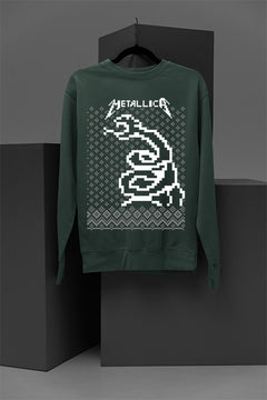 UGLY Metallica "Master of Christmas" Sweatshirt | Ugly Metallica Christmas Design | Retro